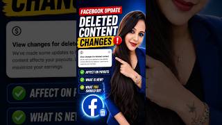 📌👉Facebook New Update 2026 | Deleted Content Impact on Earnings 😳 | Facebook Monetization Update