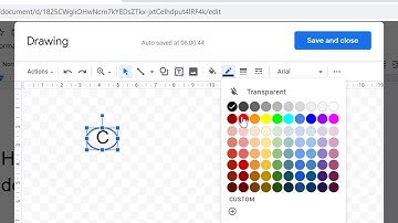 How to Circle a Letter in Google Docs