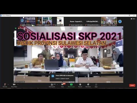 SOSIALISASI SKP 2021 DISDIK PROVINSI SULAWESI SELATAN