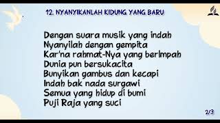 Lagu Sion No 12 Nyanyikanlah Kidung Yang Baru  Edisi Lengkap 525 instrument Dan Lirik