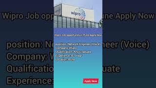 Wipro Hiring Network Engineer | Apply Link in Description #fresherjobs #job #company #engineerjobs