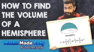 How to Find Volume of Hemisphere - TeacherSatya