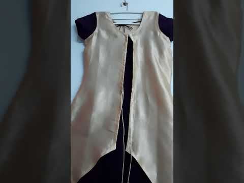 maternity feeding type Georgette gowns with coat model