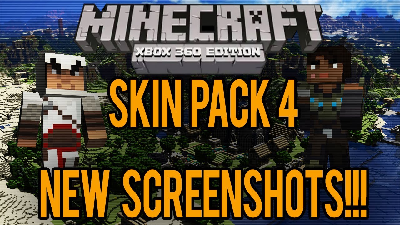 [Minecraft: Xbox 360]: Skin Pack 4 | SCREENSHOTS| Assassin's Creed, Skyrim & MORE!