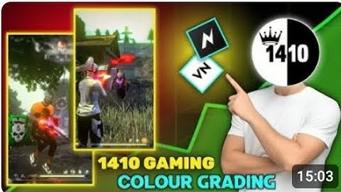 1410 GAMING Colour Grading Tutorial in VN And NodeVideo Editing || Instagram Viral Reels Editing