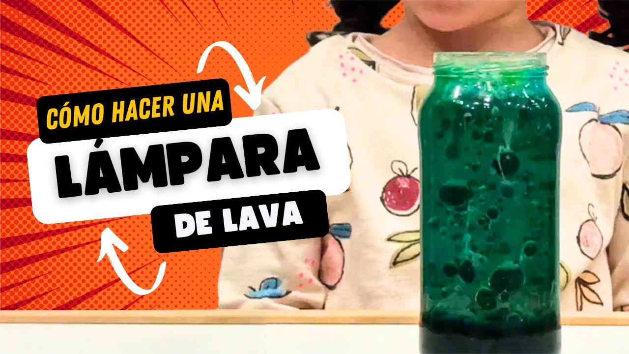Cómo hacer una LÁMPARA DE LAVA casera + tomas falsas | Experiemento para niños