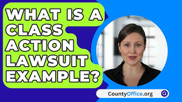 What Is A Class Action Lawsuit Example? - CountyOffice.org