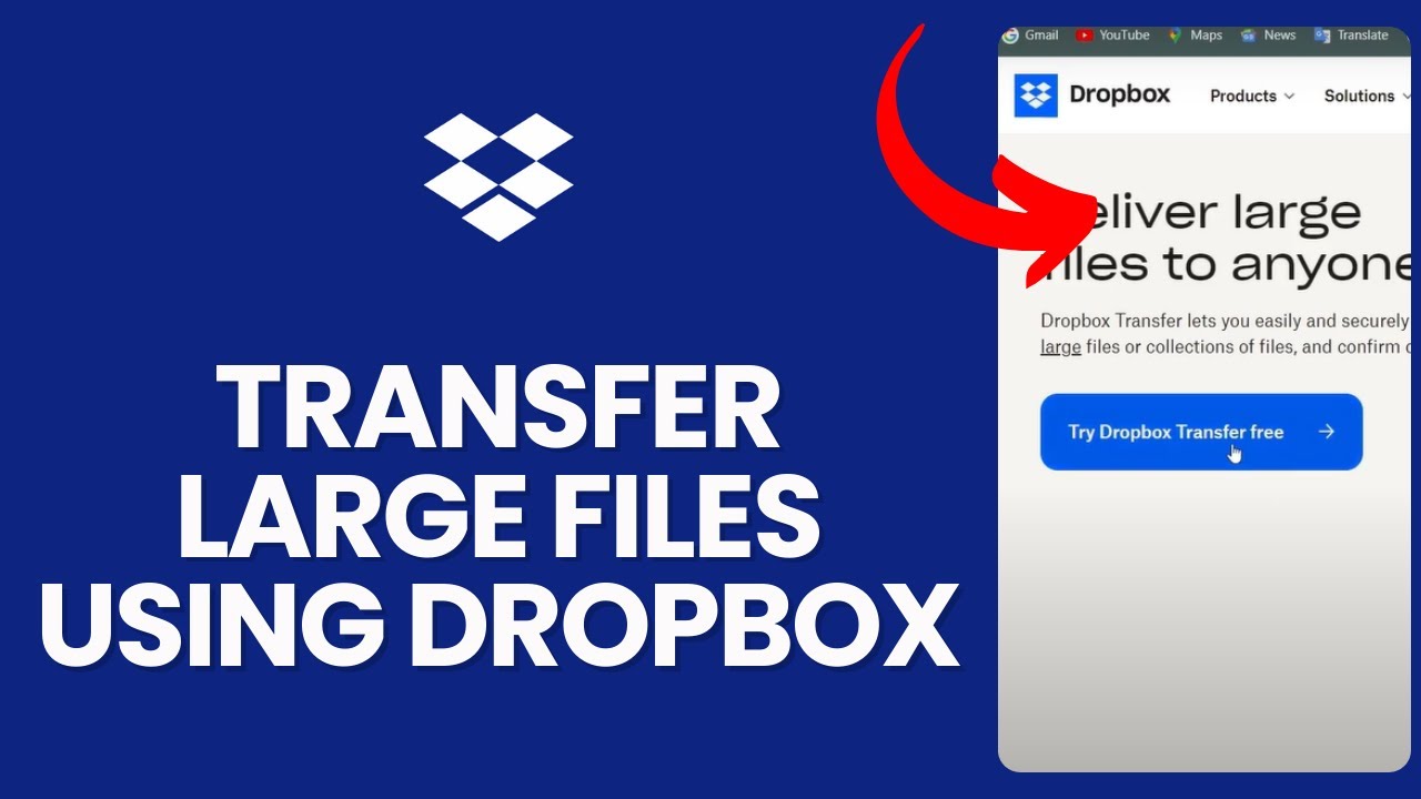 How to Transfer Large Files Using Dropbox 2024? - YouTube