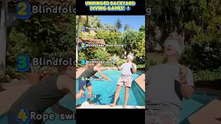 UNHINGED BACKYARD DIVING GAMES!🤷‍♂️#funny #comedy #youtube #shorts