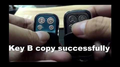 Universal reset or clone the code of 4 Channel RF Key Remote Control 315/433MHz from Aliexpress