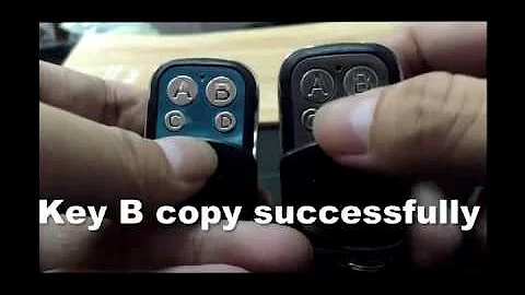 Universal reset or clone the code of 4 Channel RF Key Remote Control 315/433MHz from Aliexpress