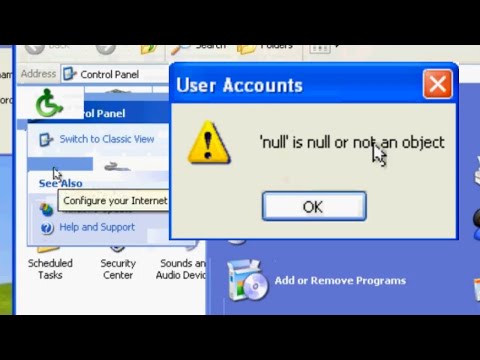 A weird Windows XP glitch
