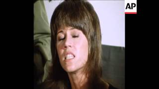 Lib 27-7-72 Actress Jane Fonda Speaks To Press On Her Vietnam Trip