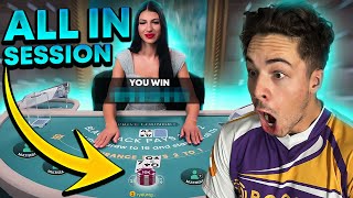 I WENT ALL IN ON BLACKJACK AND IT PAID OFF!