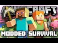 Playing MODDED Minecraft LIVE! (Modded Survival Gameplay)