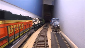 Hidden staging behind the backdrop