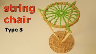 tensegrity chair / impossible chair with anti-gravity tension - unit woodworking