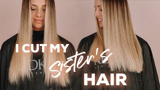 Cutting My Sister's Hair + Q+A  Kayley Melissa