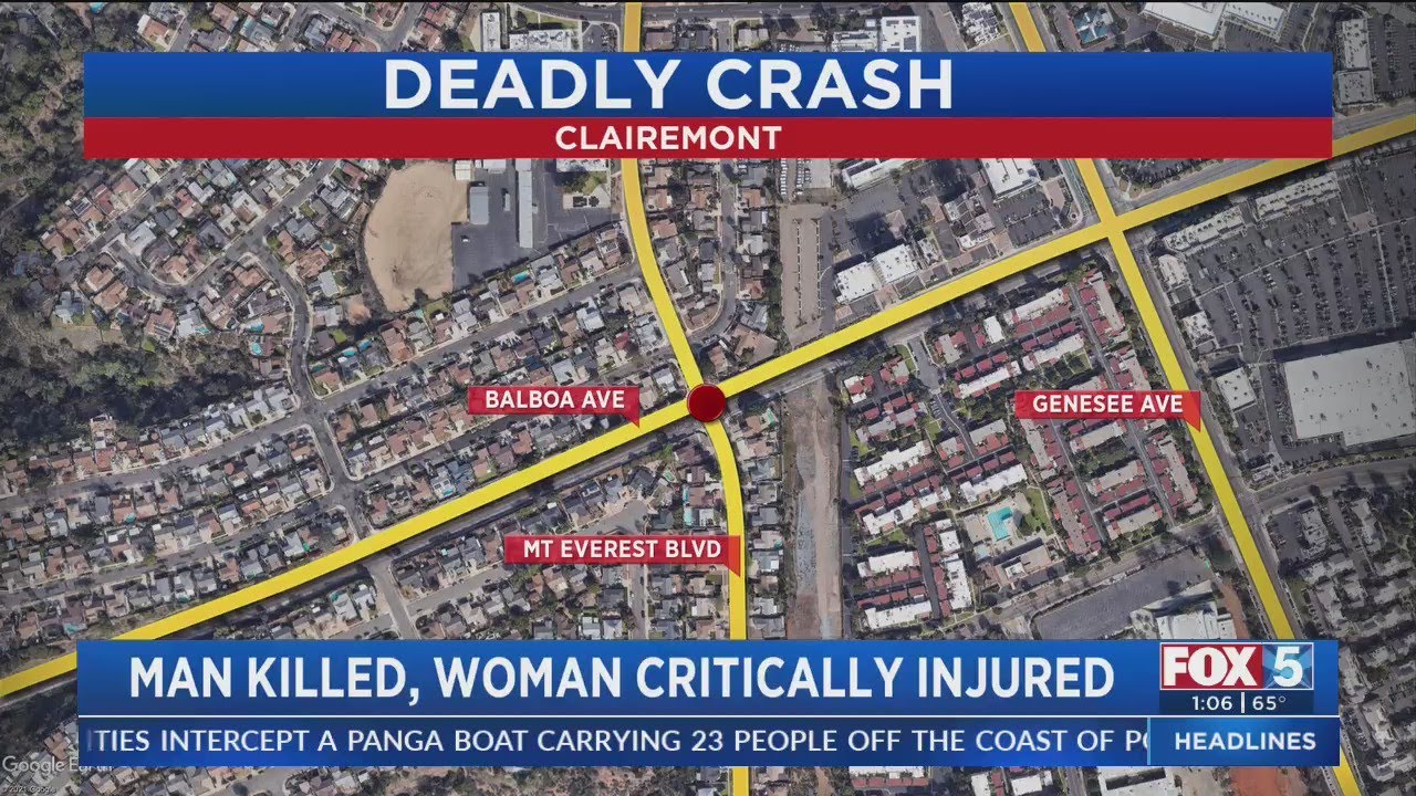 Man Killed In Balboa Avenue Crash