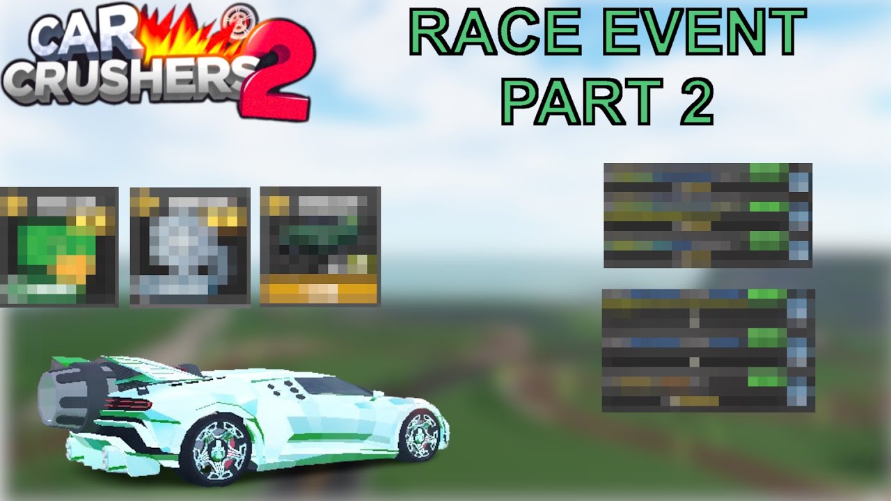 🏁🏎️ RACE EVENT PART 2 | Car Crushers 2 LIVE 