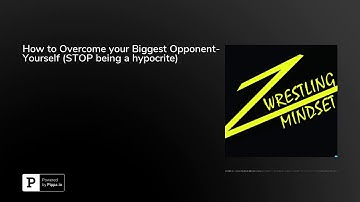How to Overcome your Biggest Opponent- Yourself (STOP being a hypocrite)