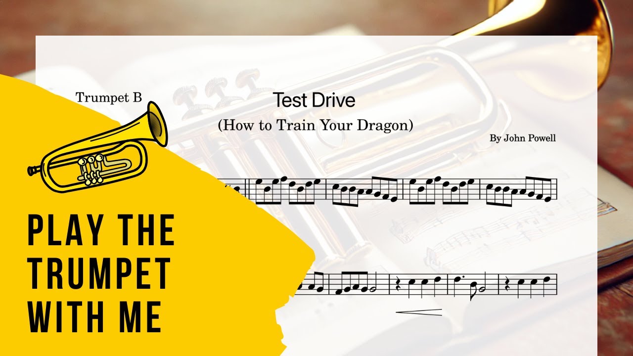 Test Drive – How to Train Your Dragon | Trumpet Cover with Sheet Music