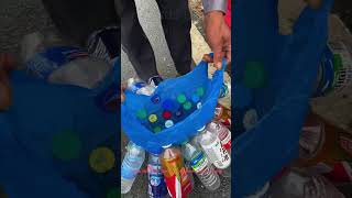 Genius Trick to Carry Bottles Without Spilling! ♻️ #RecyclingHacks