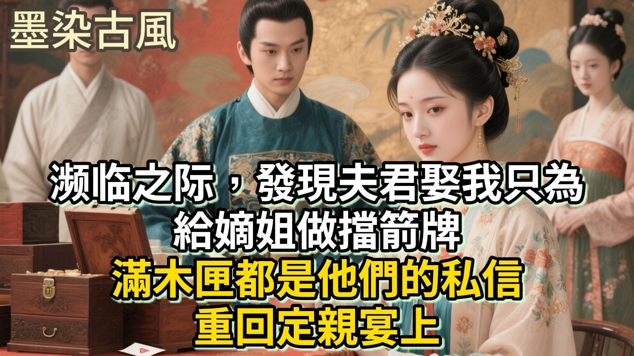 濒临之际，發現夫君娶我只為給嫡姐做擋箭牌，滿木匣都是他們的私信。重回定親宴上#古言 #小説 #古風 #愛情 #情感故事 #爽文 #完結#原創