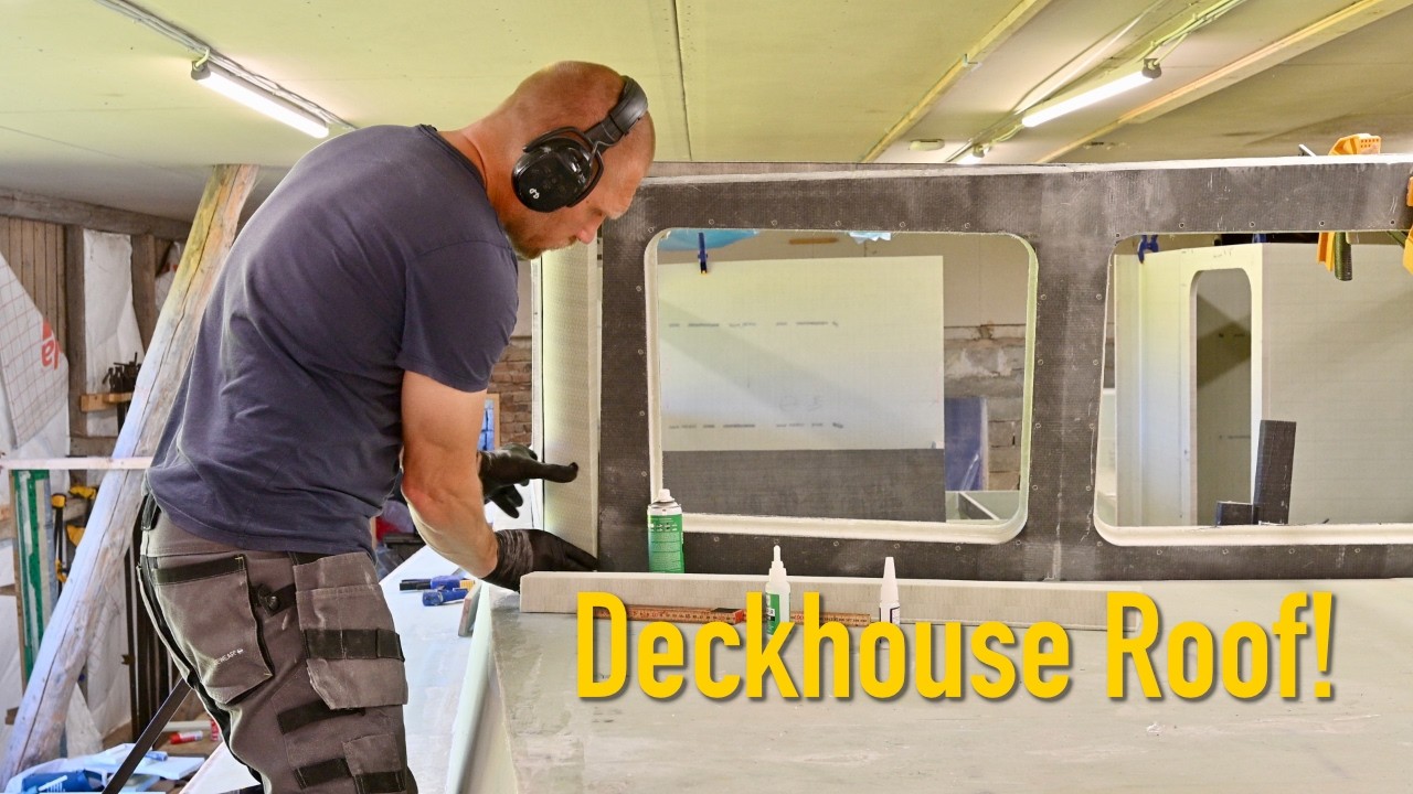 ⁣Deckhouse Roof Build - This Mistake Would Have Been Costly - Ep. 490 Ran Sailing