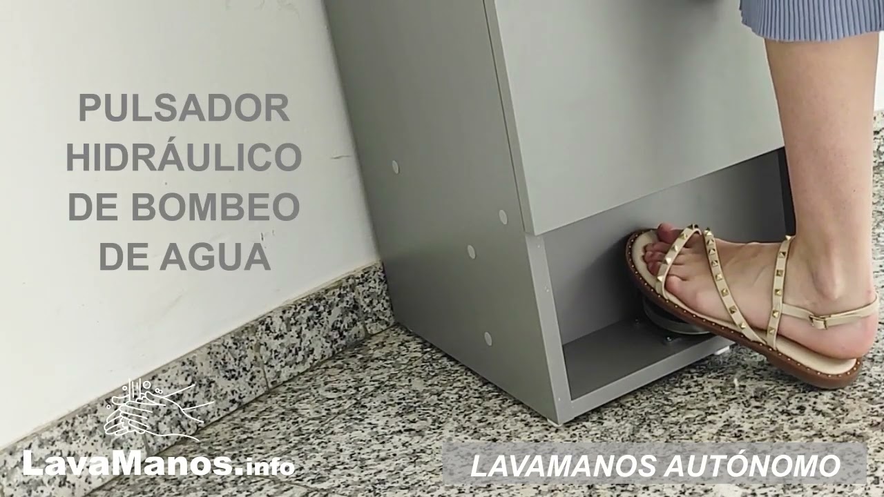 Lavamanos portátil autónomo Mini Clinic. Bomba hidráulica