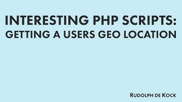 Interesting PHP Scripts | Geo location - Quick Tip