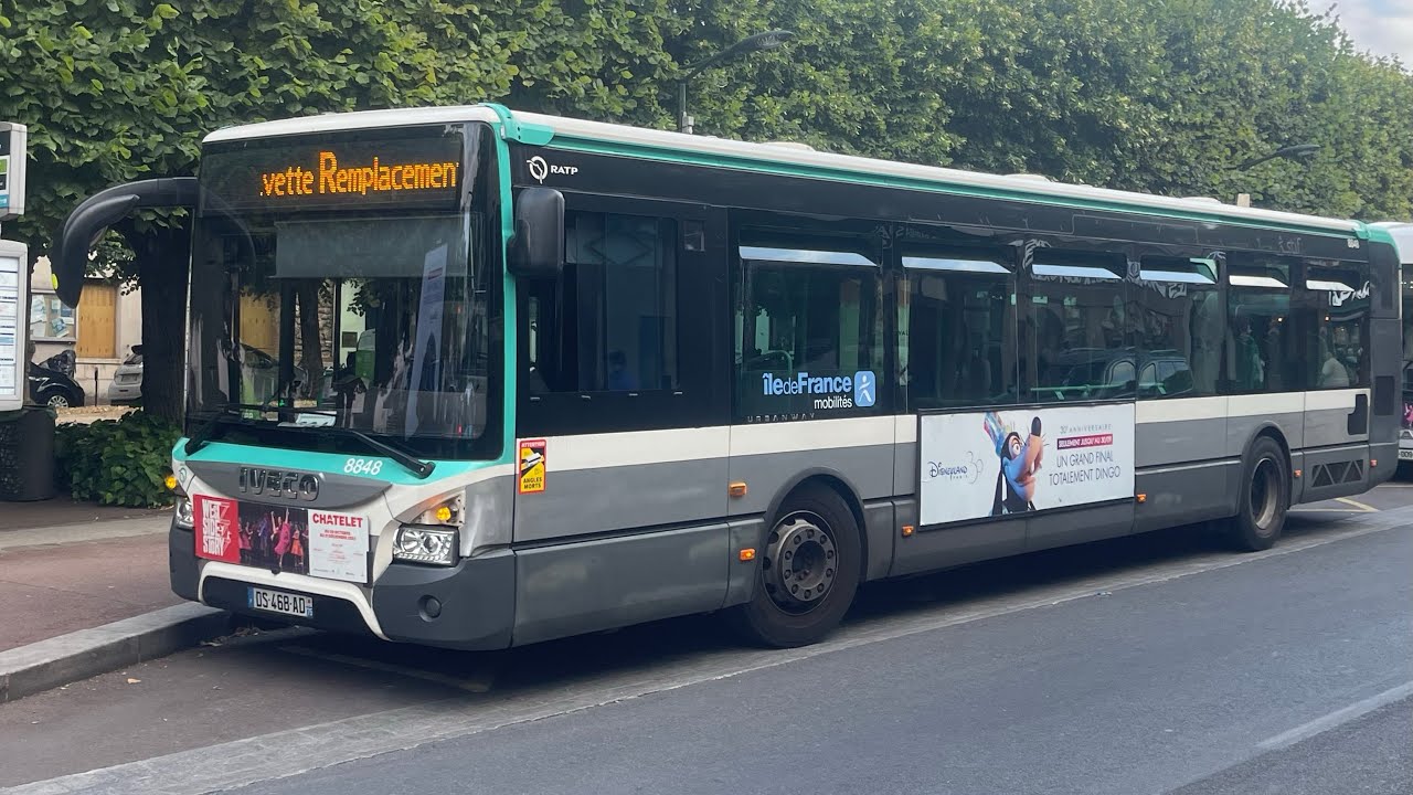 Trajet de Bourg-la-Reine à Arcueil–Cachan sur le bus de remplacement ...