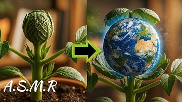 This AI Video is Mind-Bending | ASMR of a Cosmic Plant Growing Planets