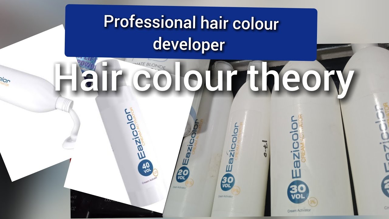 Hair colour developer explained Hyderogin peroxide 10vol 20vol 30vol and 40vol for bleach and dye