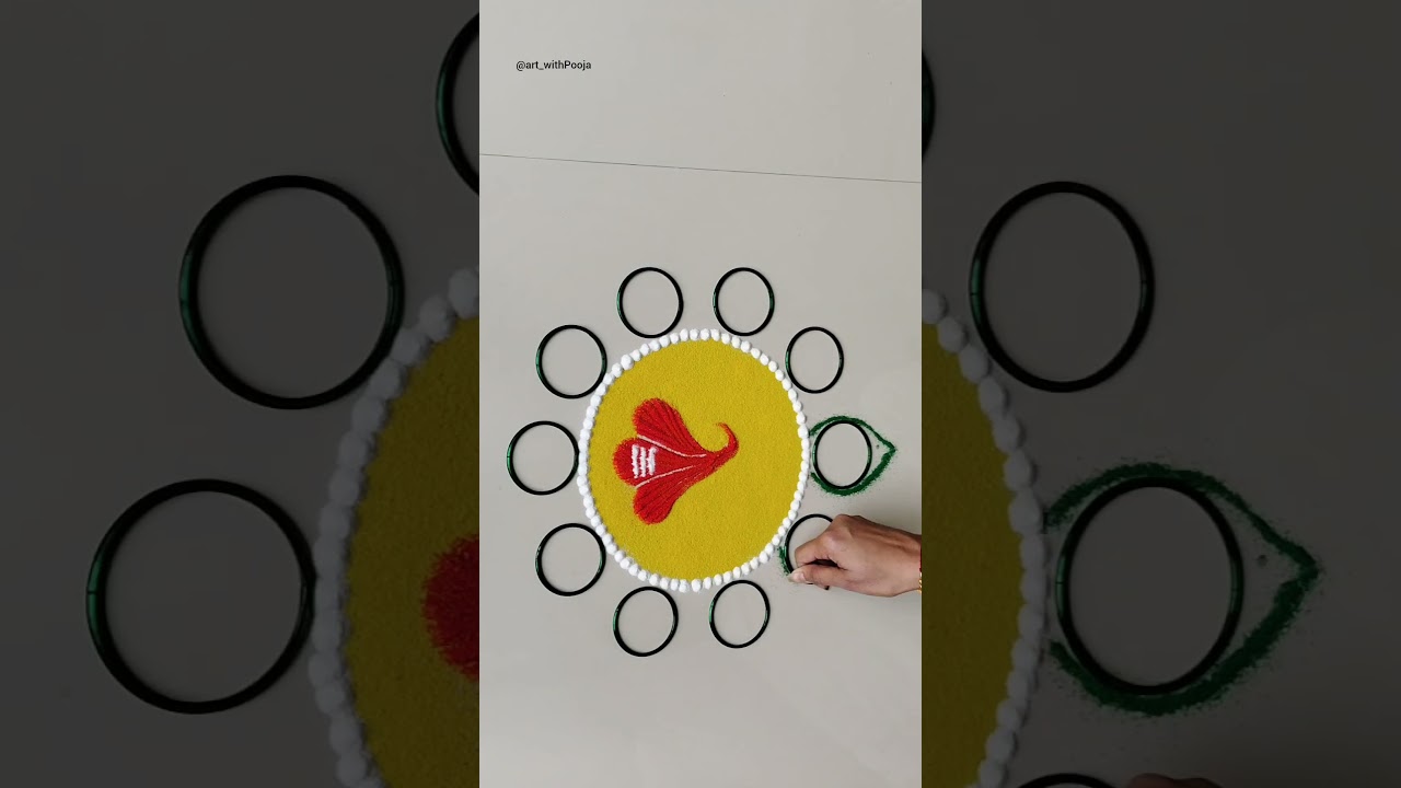 Ganesh Chaturthi Special Rangoli Design | Simple & Traditional 