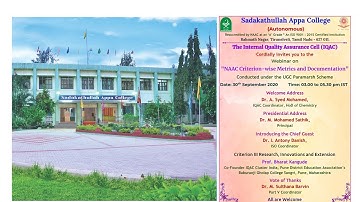 NAAC Criterion-wise Metrics and Documentation Criterion III