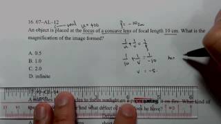 Physics 2007 HKAL MC 12 A