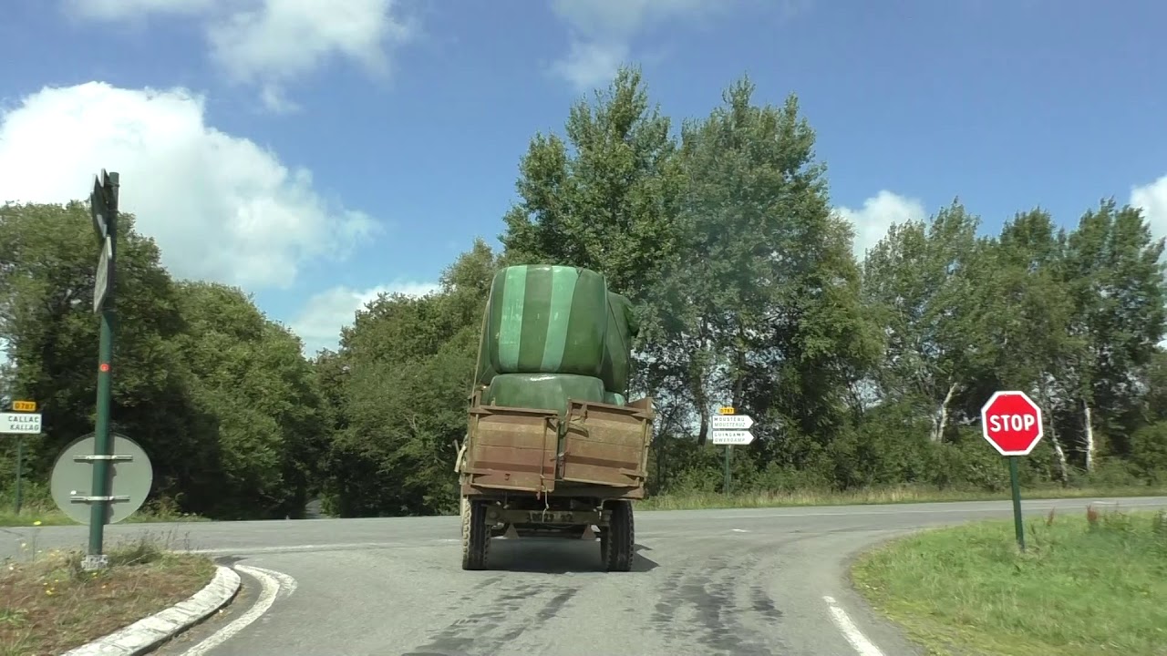 Driving On The D31 & D787 From La Croix Tasset To Grâces, Côtes d'Armor, Brittany, France