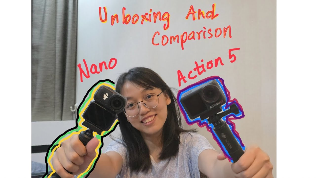 DJI osmo nano unboxing and comparison with Action 5 