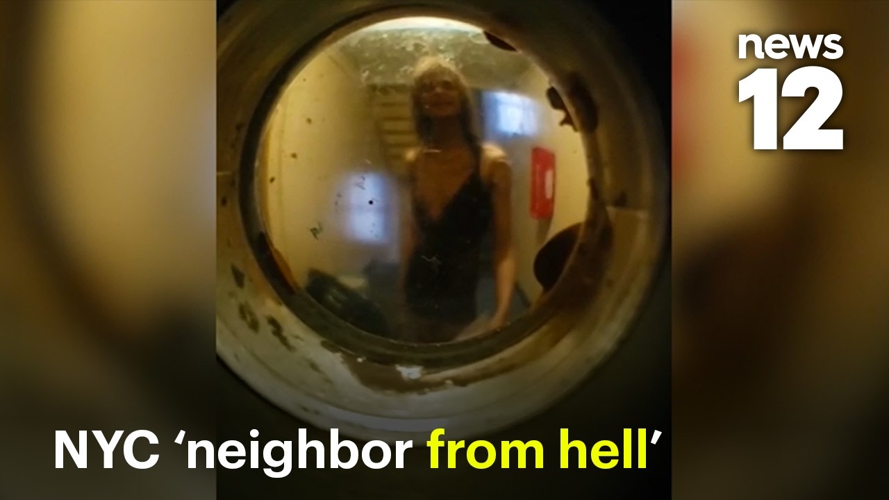 Bronx 'neighbor from hell' caught on camera waving hatchet - YouTube