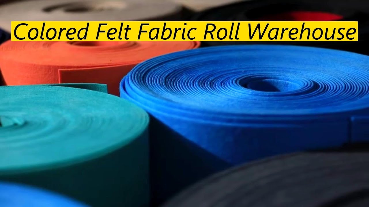 NonWoven Colored Felt Fabric Roll 1-6mm Thickness China Factory's Warehouse