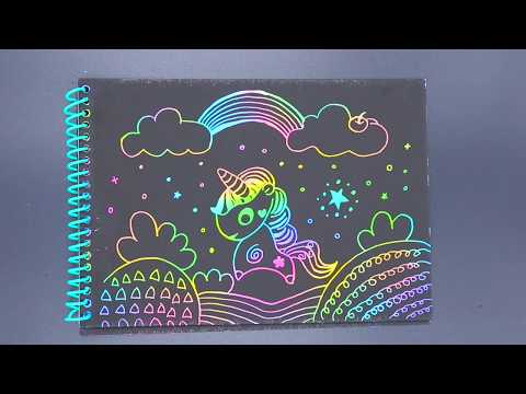Scratch Art | How to Draw a Unicorn -Easy and Cute Step by Step Drawing Tutorial