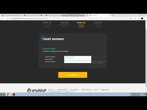 how to change secret answer in cf acc 2020 100% working