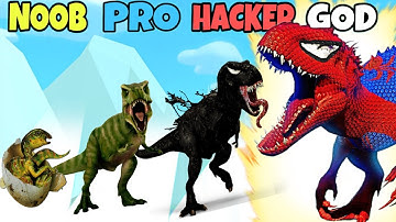 NOOB vs PRO vs HACKER vs GOD in Dinosaur Battle