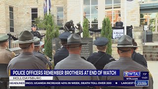 Blair County police officers honor fallen members at memorial service