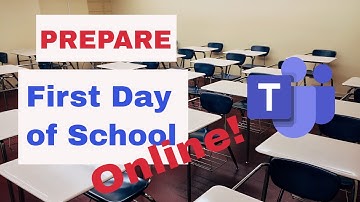 Before the first day of class - setting up a Microsoft Team for Remote Teaching