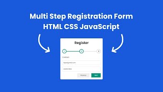 How To Create Multi Step Form Using Html Css Javascript Web Cifar Mp3 ...