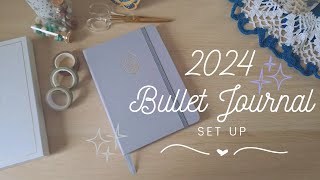 2024✨ Bullet Journal Yearly Setup || No talking, BGM