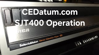 RCA SJT400 CED Videodisc Player Operation