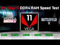 RX Vega 11 DDR4 Speed Test Comparison Battlefield 5, Forza Horizon 4 (Ryzen 5 2400G Benchmarks)